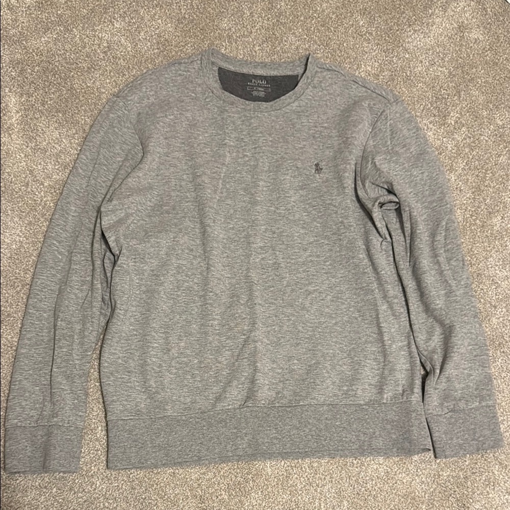 Men's Gray Polo Ralph Lauren Crewneck
